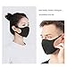 5 Pack Face Masks, 10 Replacement N95 Reusable Mask Filter, Air Filtration Mask Anti Dust Face Mouth Masks Particulate Mask for Smoke, Black Face Mask for Cycling, Sport, Travel, Daily Life