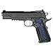 Cool Hand 1911 G10 Grips, Full Size (Government/Commander), Magwell Cut,Big Scoop, Ambi Safety Cut, Sunburst Texture, Blue/Black