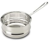 All-Clad 4703-ST Stainless Steel Dishwasher Safe Universal Steamer Insert Cookware, 3-Quart, Silver