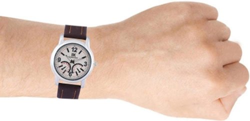 iik collection analogue off-white dial men's and boys watch - iik-519m