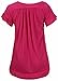 PurpleHanger Women's Short Sleeve Scoop Neck Stud Top Plus Size