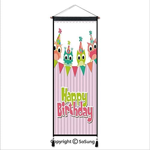 印刷者 ポスター タペストリー アニメ 掛ける絵 背景布 45x65cm メーターボックスのカバー布 家庭飾り 部屋 窓 飾り タペストリー棒 掛け軸 シラカバの木 新鮮な緑の葉 夏の森 B07z8rxmlk 1 140円