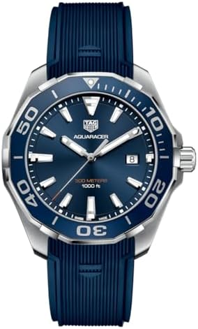 Amazon.com: TAG Heuer Men's WAP111Z.BA0831 Aquaracer Black Dial