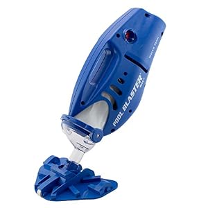 Pool Blaster Max Cordless Rechargeable, Battery-Powered, Pool-Cleaner with 10.5” Scrub Brush Head, Large Filter Bag…