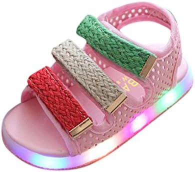 Amanod 2018 hot sale Toddler Kids Summer Boys Girls Baby Sandals LED Luminous Shoes Sneakers