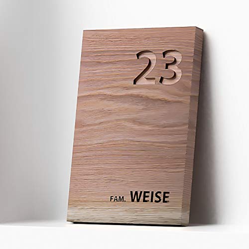 Hausturschild Holz Mit Personalisierter Gravur In 20x30cm