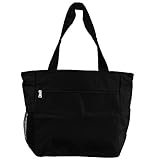 World Traveler 13.5 Inch Beach Bag, Black, One Size