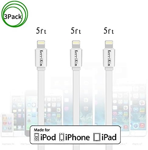 iPhone Cable and Sync Charging Cords for iPhone 7,7 Plus,6,6 Plus,SE,5S,5,iPad,iPad Pro,iPod Nano 7(3-PACK)