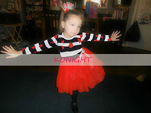 image for KONIGHT Valentine's Day Toddler Baby Girls Dress Outfits Heart Print 