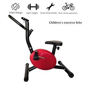 XYQCPJ Children’s Exercise Bike,Portable Trainer Bike Indoor with Digital Display Adjustable resistance Height Adjustable Improve Coordination Improve Physical Fitness Cardio Fitness