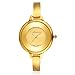 Stainless Steel Wrist Watch for Women Luxury Gold-Tone Watch Analog Quartz Ladies Watches