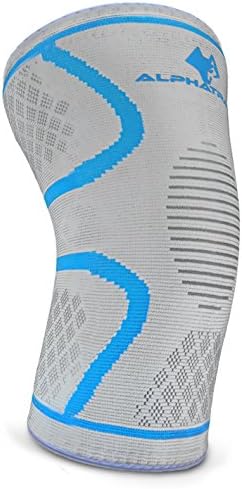 ALPHATRAIT Knee Compression Sleeve - Best Knee Support Brace for Joint Pain Relief, Arthritis, ACL &amp; Injury Recovery - Effective for Running, Jogging, Sports, Gym Workout, Weightlifting, Fitness