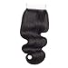 10A Brazilian Closure Body Wave 100% Unprocessed Virgin Human Hair Lace Closure 4X4 Free Part Natural Black