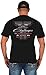 JH Design Men's Dodge Challenger T-Shirt Short Sleeve Crew Neck Shirt (2X, Black)