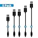 Micro USB Cable, MoMoCity Premium Durable Charging Cord PVC Powerline for Android Devices, Samsung, Nexus, LG, Sony, HTC, Huawei, Motorola and More – Black (5pack)