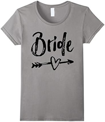 Women's Bride Gift. Bridal Shower Gift. Bride Shirt. Bride T-shirt.  Medium Slate