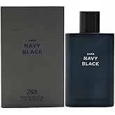 Zara Navy Black Cologne for Men EDT Eau De Toilette 90 ML (3.04 FL OZ)