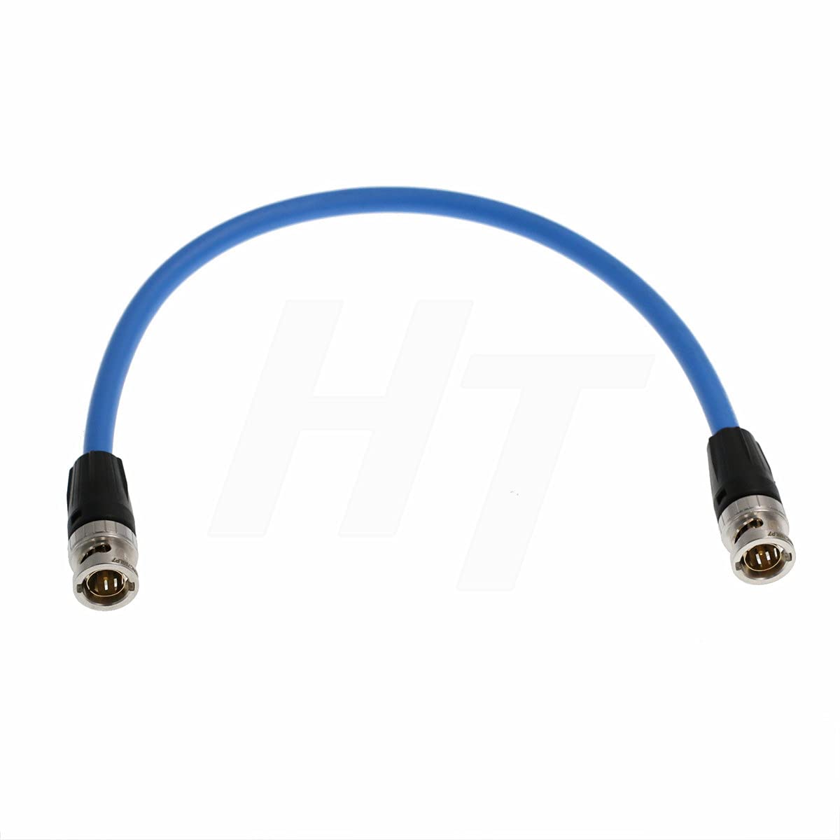 Hangton 12G 4K Raw SDI Coaxial Video Cable BNC to BNC Canare LV-61S 75 ohm for Camera Monitor Flexible Shielded 30cm Blue