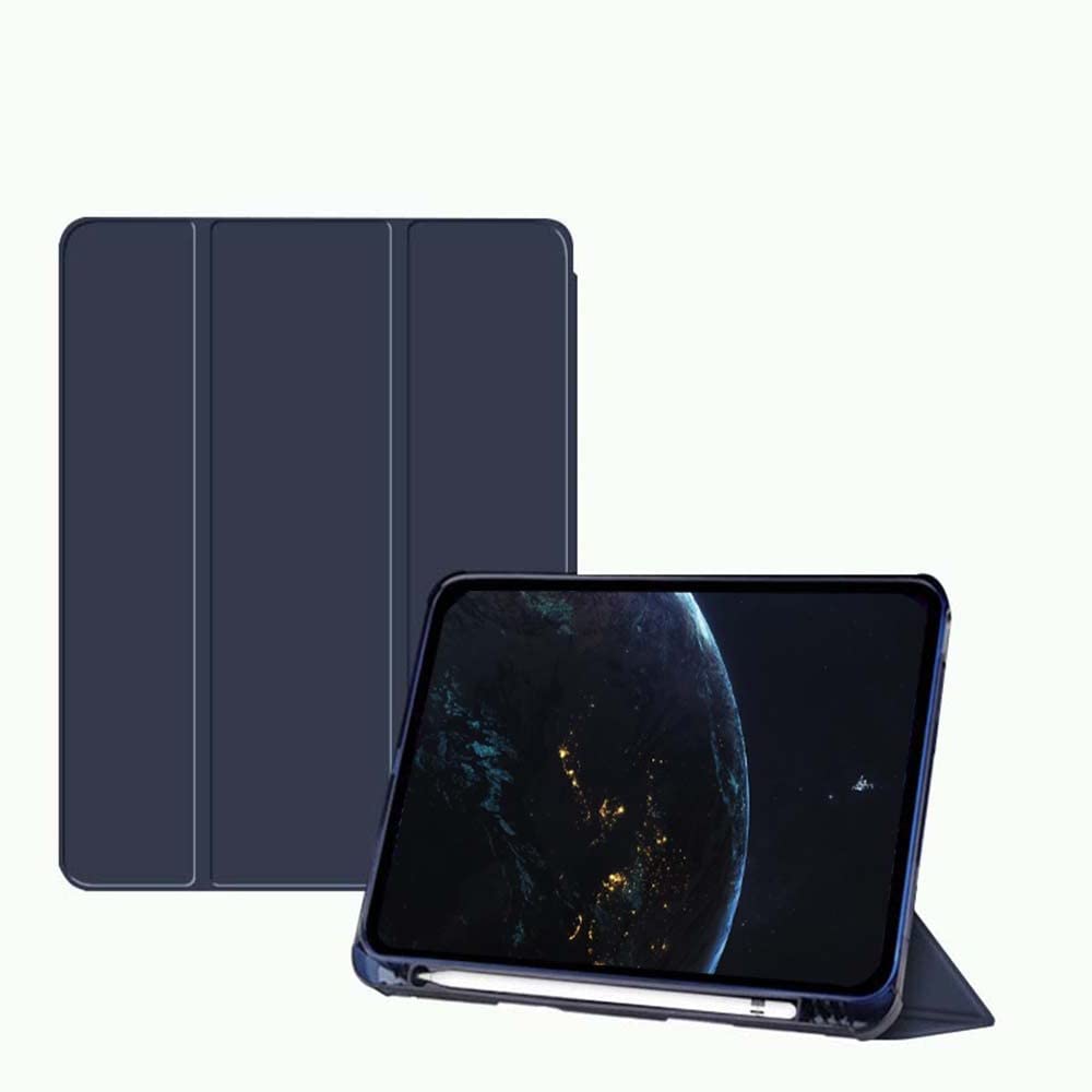 BXGH iPad 10.2 Case iPad 9. Generation 2021/ iPad 8. Generation 2020/ iPad 7. Generation 2019 Case, Slim Stand Hard Back Shell Protective Smart Cover Case for iPad 10.2 Zoll- Marineblau