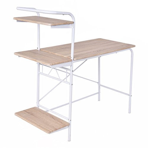 Computer Desk W/3-Tier Book Shelf Home Office Furniture Laptop Writing Desk New