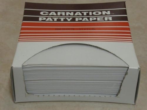 Carnation Patty Paper - Box of 1000 Sheets: Single Box, 5.5 x 5.5 by Premium Paper Products