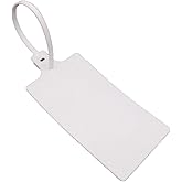 Plastic Seals Shipping Tags Logistics Use Big Sign Tie Large Label Tie, 255 mm Total Length, Package of 100 pcs (White)