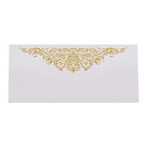 Documents and Designs Paisley Easy Print Place Cards, Gold, Set of 60 (10 Sheets)