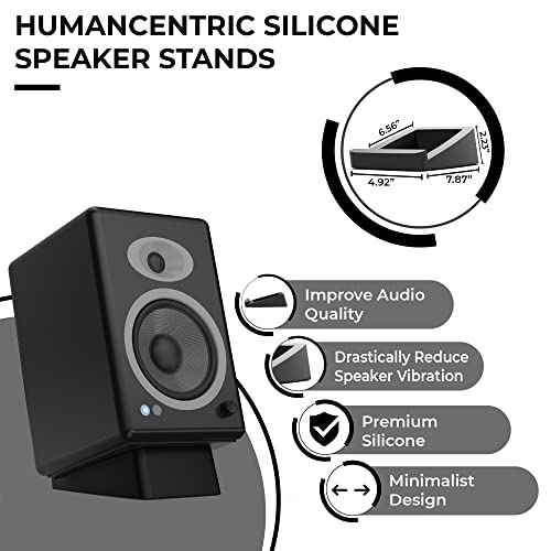 HumanCentric Desktop Speaker Stands Wedge, Desk Speaker Stands for