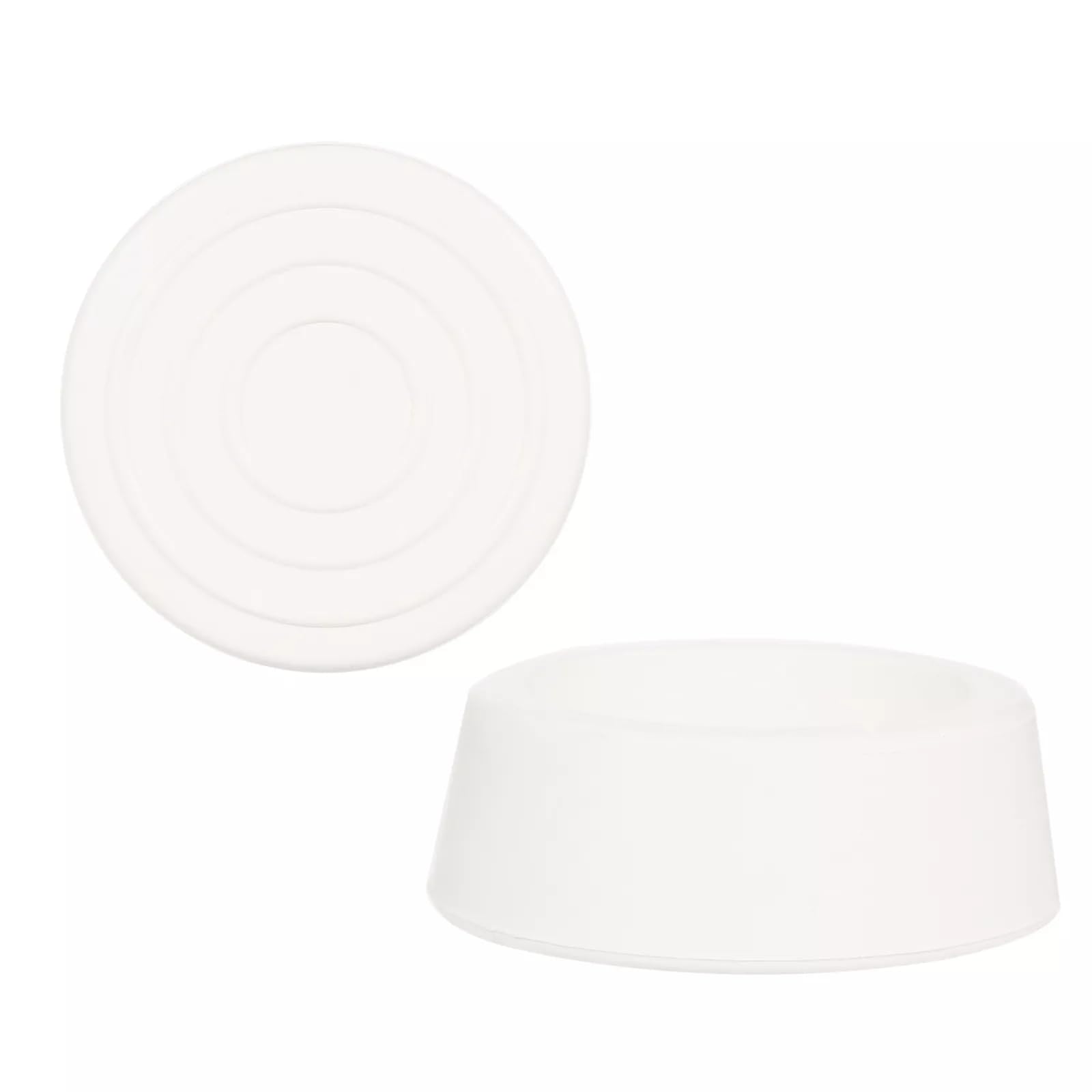 Photo 1 of Pool Ladder Bumpers, 2pcs Rubber Inground Pool Ladder Bumpers, Pool Ladder Caps Fit 1.90” Swimming Pool Ladder Tubing, Outside Plug Bumper Cap, White Swimming Pool Ladder Parts to Protect Pool Liner PACK OF 2 