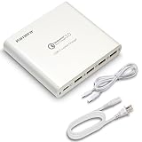 KAMERA USB C Laptop AC Charger, 80W 5-Port Type-C Power Adapter for Apple MacBook Pro 2015/2016, HP Spectre, Chromebook, Plus 4 QC3.0 USB Ports for Galaxy iPhone iPad and More - KA4U1PD