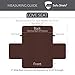 Sofa Shield Loveseat Slip Cover with Patented Strap, Cushion Protector, Reversible Stain and Dog Tear Resistant Slipcover, Quilted Microfiber 54in Seat, Washable Covers, Dogs Pets, Chocolate Beige