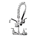 Commercial Sink Faucet with Sprayer Wall Mount, 21