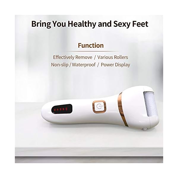 Electric-Foot-File-DIOZO-Rechargeable-Waterproof-Hard-Skin-Remover-with-3-Rollers-and-2-speeds-Remove-Cracked-Heels-and-Dead-Skin-Within-Minutes Electric Foot File, DIOZO Rechargeable Waterproof Hard Skin Remover with 3 Rollers and 2 speeds, Remove Cracked Heels…