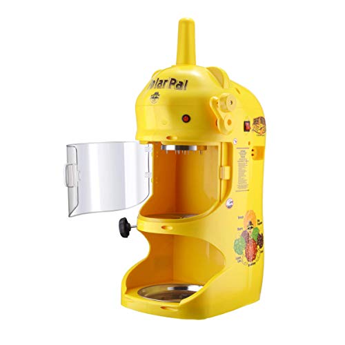 Great Northern 83-NA6066 Northern Yellow Hawaiian Shaver | 120V Electric Snow Cone Machine | Professional Polar Pal Ice Crusher Model with Safety Shield,