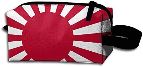 Cosmetic Bag,Red Sun Printed Cosmetic Portable Makeup Pouch Multi-Functional Oxford Pouch Zipper Bag For Women Girl