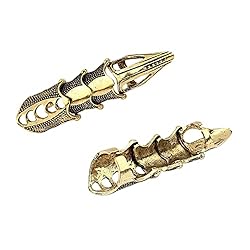4Pcs Punk Full Armor Knuckle Joint Claw Finger Ring