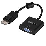 Display Port to VGA Active Adapter Converter 1080P, UKYEE DP DisplayPort to VGA Converter Male to Female for Lenovo Dell HP ASUS (DP VGA Converter)