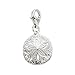 Rembrandt Charms Sand Dollar Charm with Lobster Clasp, Sterling Silver