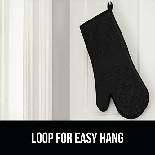 Gorilla Grip Heat and Slip Resistant Silicone Oven Mitts Set, Soft