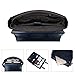 ECOSUSI Men's Briefcase PU Leather Shoulder Satchel Computer Bag with Back Pocket fits 15.6 inch Laptop, Blue