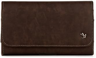 Men's Leather Holster Case for BlackBerry Priv / Leap / Z30, Matte Brown