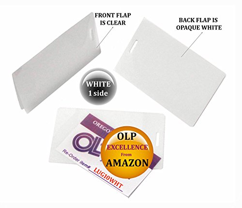 LAM-IT-ALL Hot Laminating Pouches Luggage Tag (pack of 2500) 10 mil 2-1/2 x 4-1/4 White/Clear