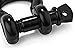 3/4 Shackle by Vault - 2 Pack - Black Powder Coat - Rugged 4.75 Ton (9,500 Lbs) Capacity - Heavy Duty D Ring for Vehicle Recovery, Towing, Stump Removal, & More - Accessory for Jeeps & Trucks