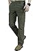 Amoystyle Men's Stretch Waist Lightweight / Fleece Lined Outdoor Pants W29-36