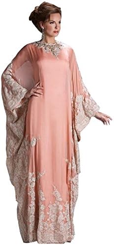 Ai Maria Women's High Neck Long Sleeve Muslim Maxi Dress Arabic Style Evening Gowns