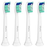 Replacement Toothbrush Heads for Sonicare Plaque Control HX9023/64, 4pack, compatible with Philips Sonicare 2 Series, 3 Series Gum Health, DiamondClean, HealthyWhite Electric Toothbrush by Ofashu