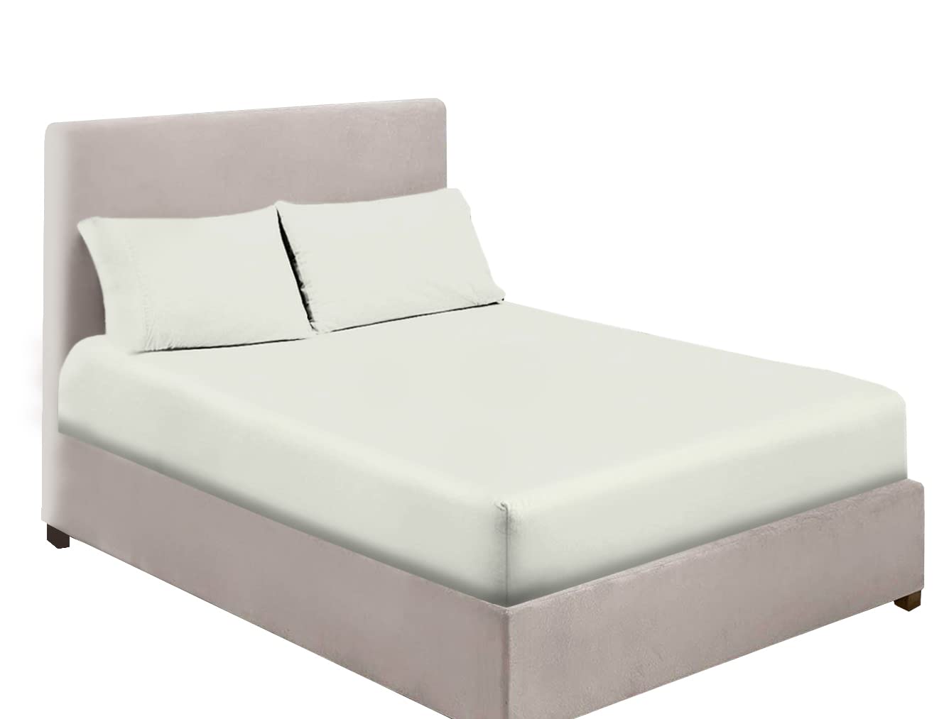 Extra Deep Bedding 100% Extra deep Fitted Sheets 16" 40CM Egyptian Cotton 200TC 15 Colours Single Double King Super King (King, Mocha)