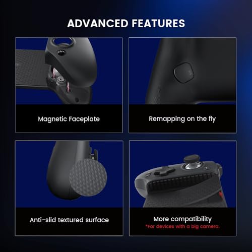 GameSir G8 Plus Bluetooth Mobile Game Controller for Switch & iOS & Android & Tablets, Wireless Gamepad with Hall Effect Joysticks/Hall Trigger, Play Minecraft, Genshin Impact, Call of Duty Mobile