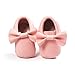 Weixinbuy Baby Boys Girls Soft Soled Tassel Bowknots Crib Shoes PU Moccasins
