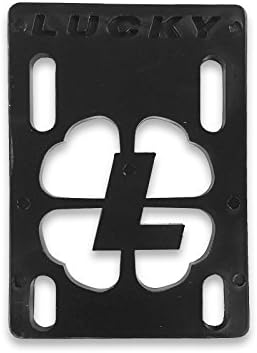 Lucky Black 1/8" Risers Single Skateboarding Risers Pads